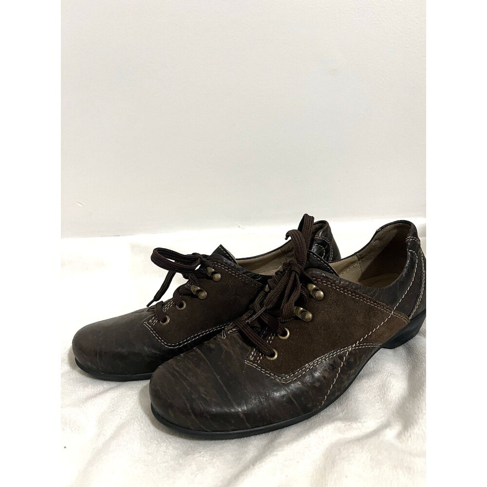 Dromedaris Lace Boot Shoes Size EU 42 US 11.5 Brown Academia Comfort Leather